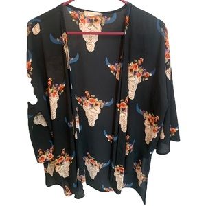 Altar’d State western floral Kimono